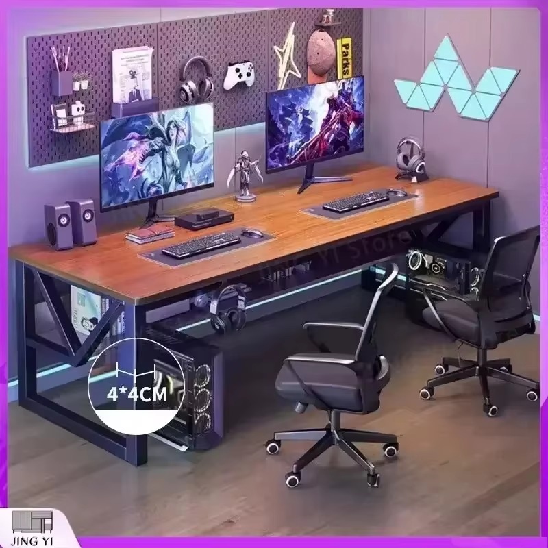 Pc Gaming Cafe - Meja Komputer Desktop Ganda Nordik untuk