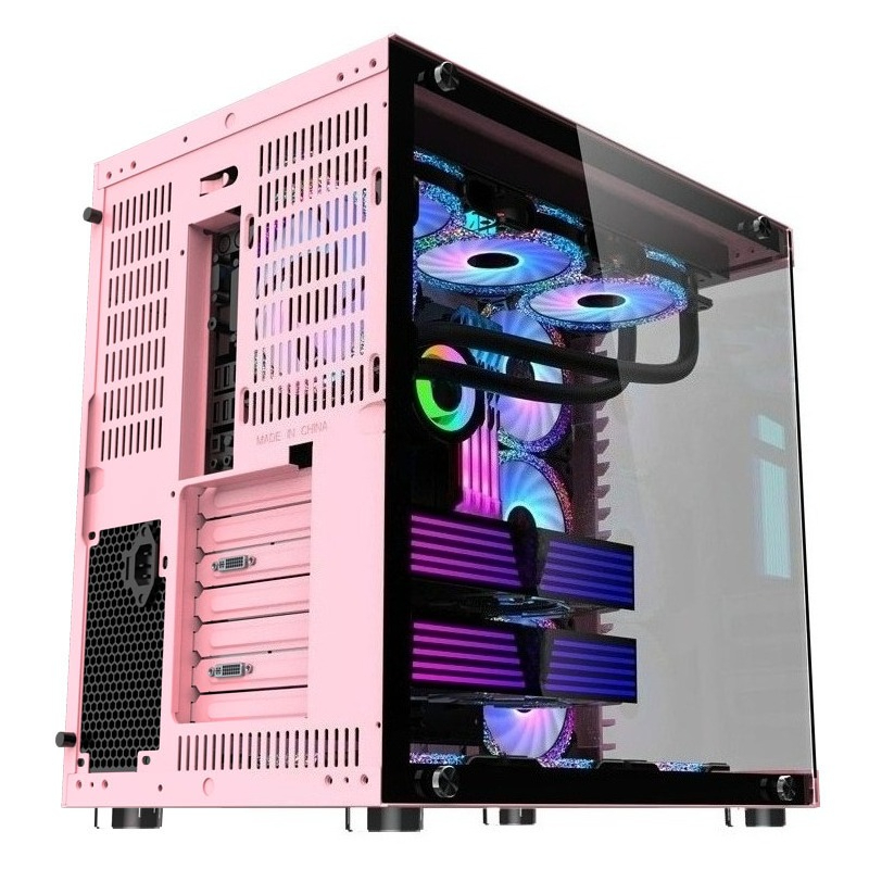 Pc Gaming Cafe - Casing PC dengan Panel Samping Kaca