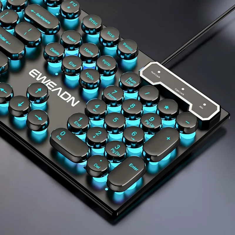 Pc Gaming Keyboards - Set Keyboard dan Mouse Retro Punk