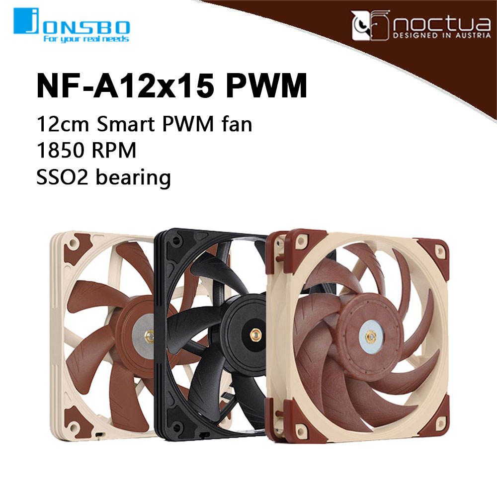 Pc Case Fan - Noctu NF-A12x15 PWM Chromax. HITAM. swap