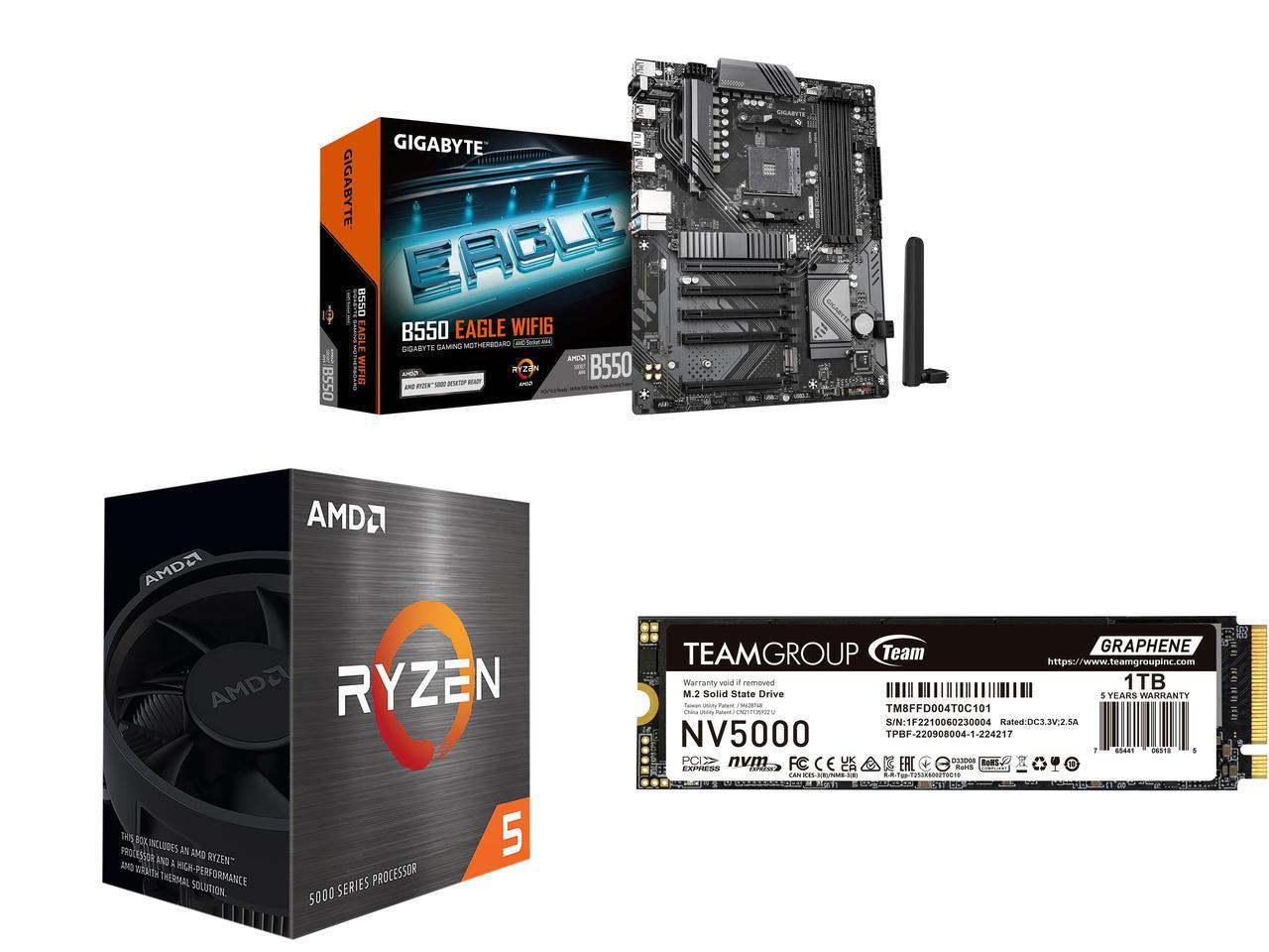 Pc Gaming Amd Ryzen 5 - Motherboard GIGABYTE B550 EAGLE WIFI6, AMD