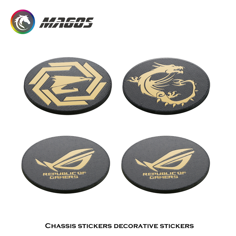 Pc Gaming Upgrades - Casing komputer stiker logam ROG MSI
