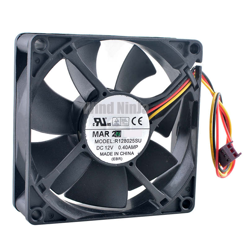 Pc Case Fan - R128025SU kipas pendingin kecepatan tinggi, bantalan