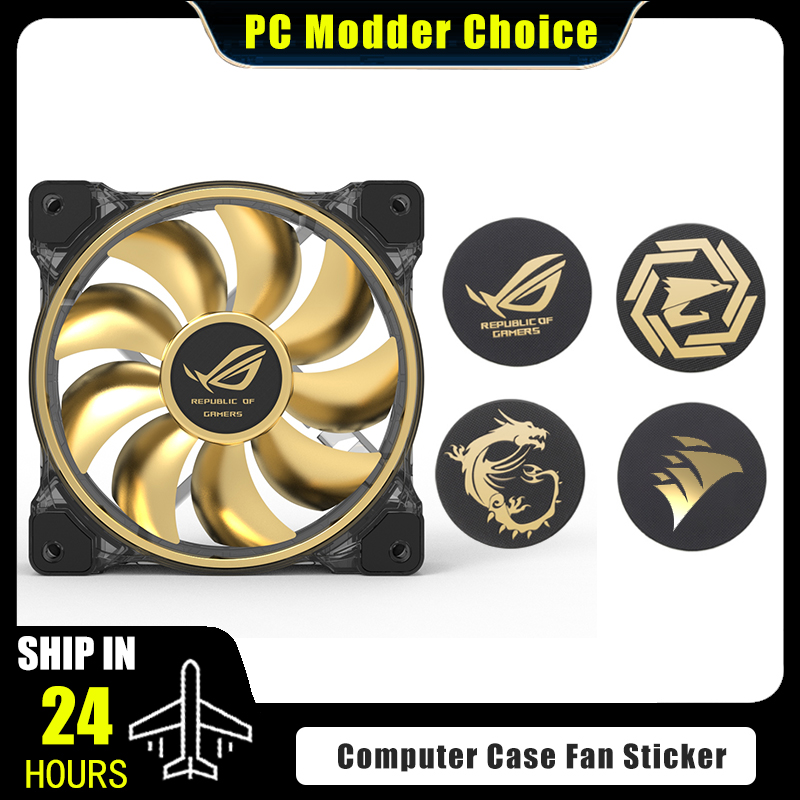Pc Gaming Upgrades - Stiker Logo casing komputer, aksesori dekoratif