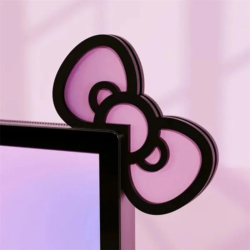 Pc Gaming Pink - Dekorasi Monitor Akrilik Pink Kawaii Bentuk