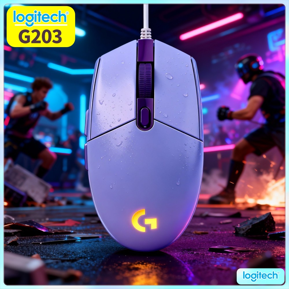 Pc Gaming Optimization - Logitech G203 Mouse Gaming Berkabel, Dapat