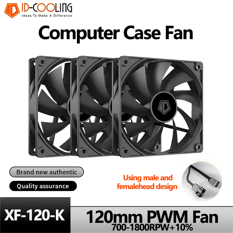 Pc Gaming Essentials - ID-COOLING XF-120-K Kipas Casing Komputer PC