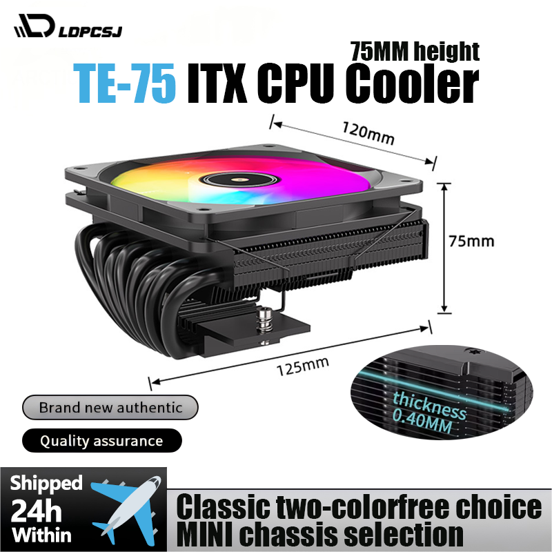 Pc Gaming Ff - Pendingin CPU ARGB TE-75, Radiator Pendingin