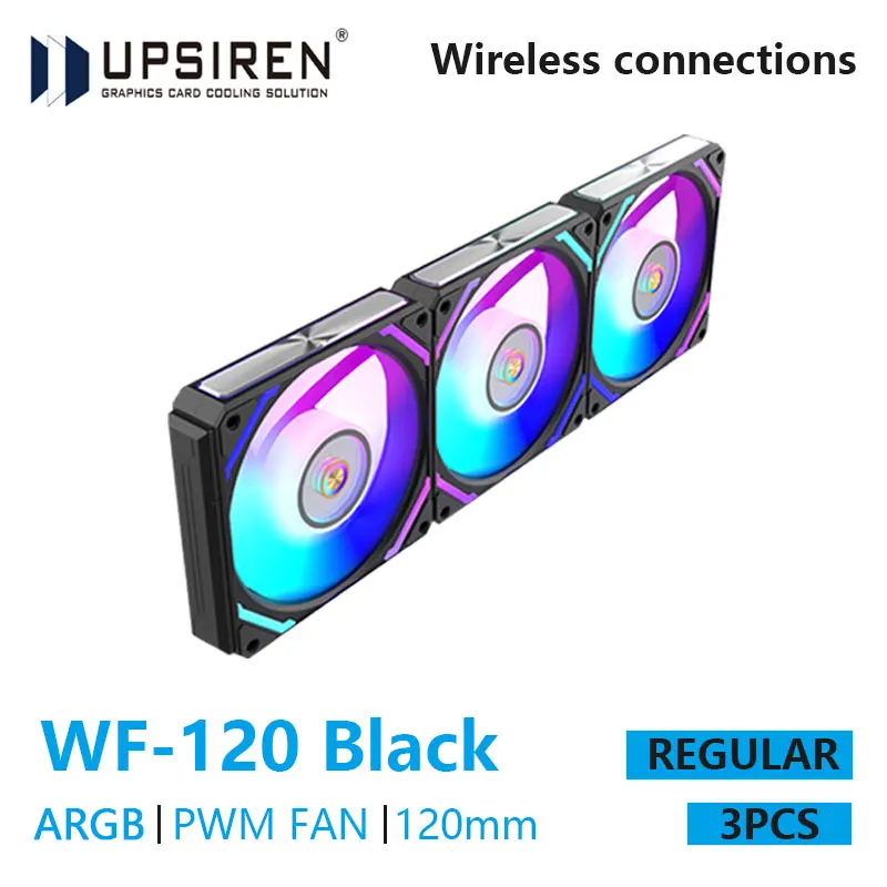 Pc Case Fan - Upsirene WF-120 ARGB PWM 3 buah,