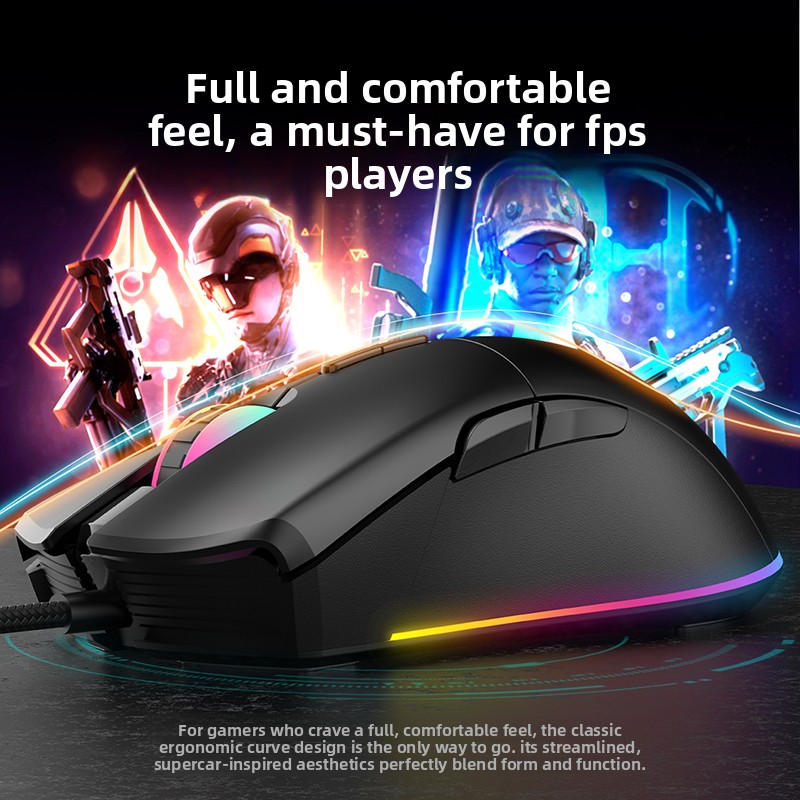 Mouse Gaming Berkabel untuk Cy - Pc Gaming Cafe ulasan dan harga