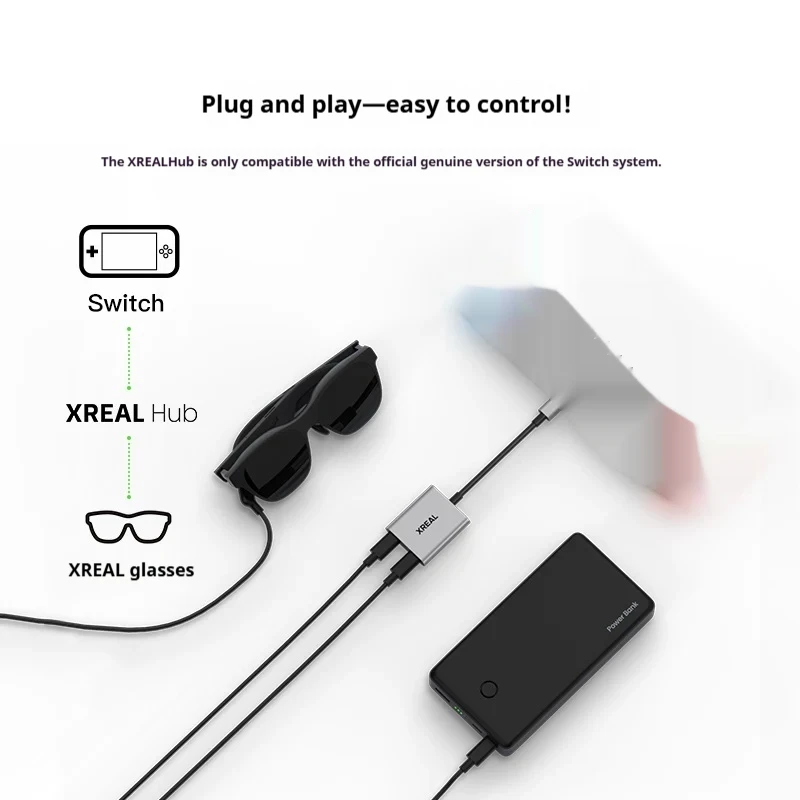 Adaptor USB-C XREAL Hub untuk  - Usb Hub Gaming ulasan dan harga