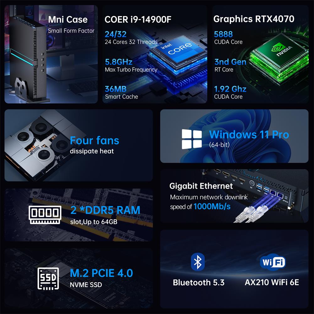 Msecore MV300 14th Intel Core  - Pc Gaming Rtx ulasan dan harga