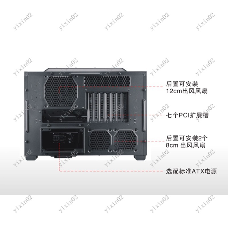 Casing Komputer Motherboard AT - Pc Case Fan ulasan dan harga