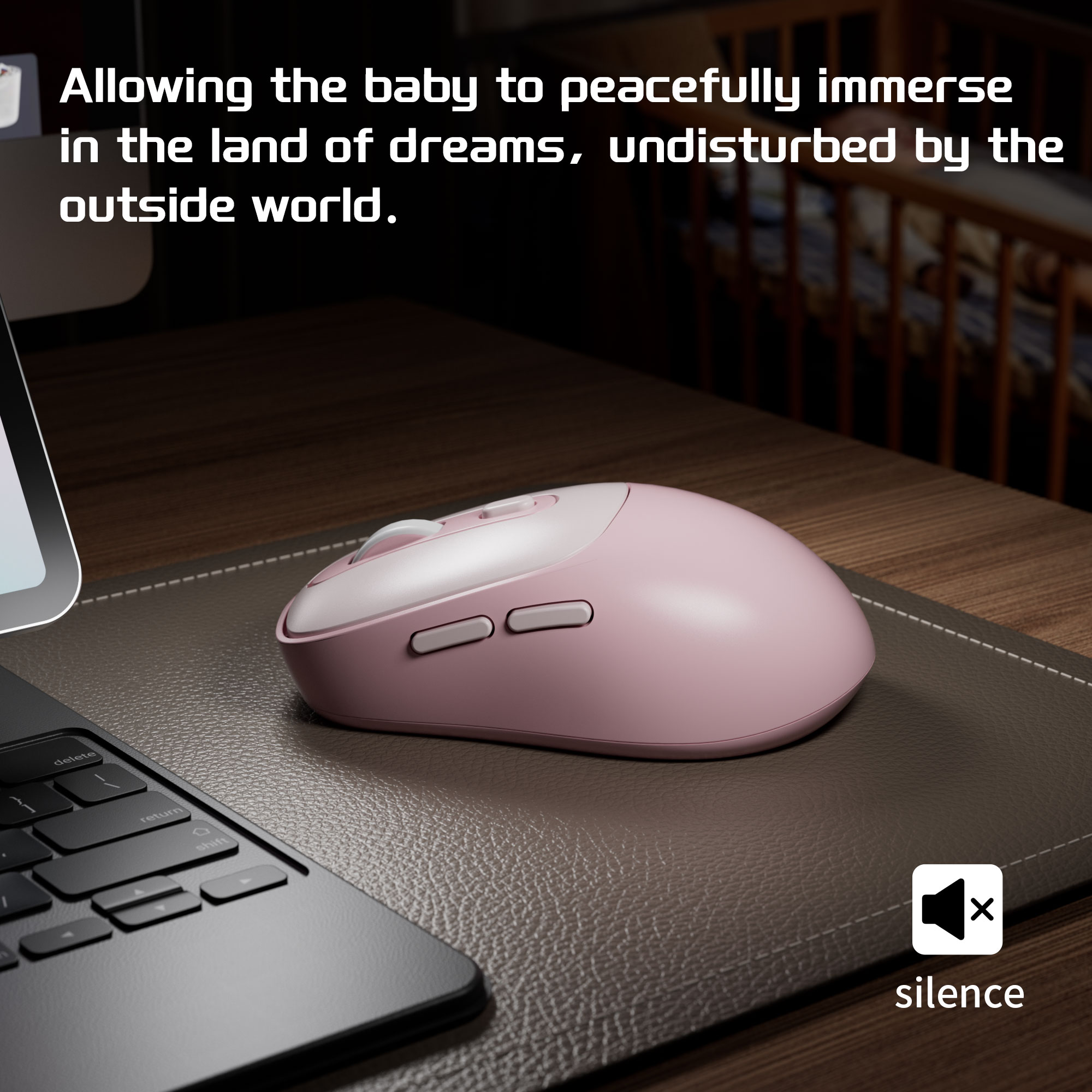 Mouse Nirkabel MageGee Koneksi - Pc Gaming Pink ulasan dan harga