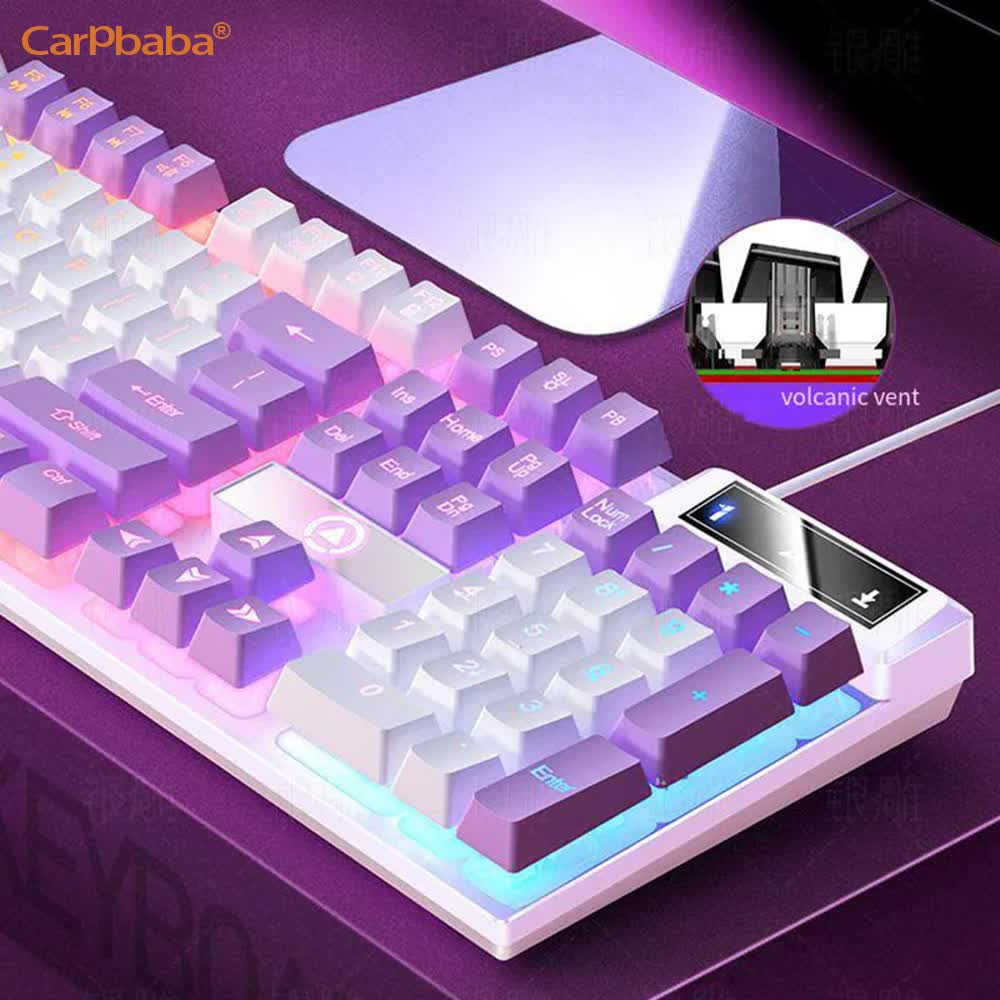 Carpbaba K500 104 tombol USB k - Pc Gaming Pink ulasan dan harga