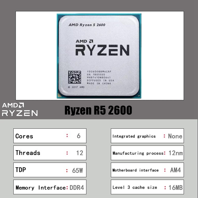 AMD Ryzen 5 2600 R5 2600 3.4GH - Pc Gaming Amd Ryzen 5 ulasan dan harga