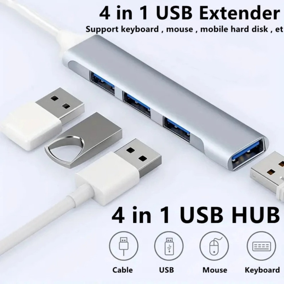 USB 3.0 Hub 4 in 1, USB Hub ke - Usb Hub Gaming ulasan dan harga