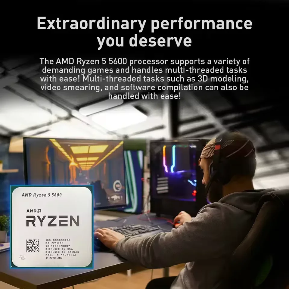 Prosesor AMD Ryzen 5 5600 CPU  - Pc Gaming Amd Ryzen 5 ulasan dan harga
