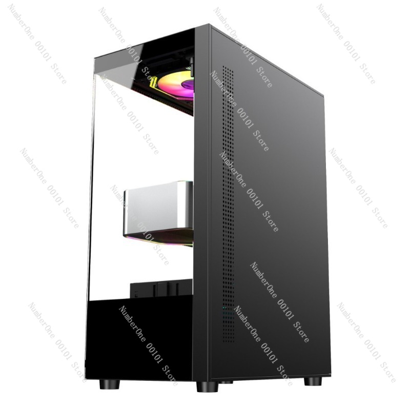 Casing Komputer Tempered Glass - Pc Gaming Cafe ulasan dan harga