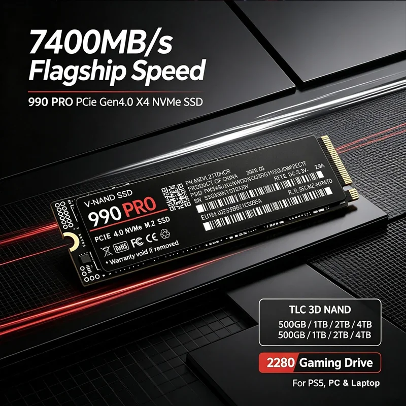SSD M.2 NVMe 7400MB/s 990 PRO  - Pc Gaming Vs Ps5 ulasan dan harga