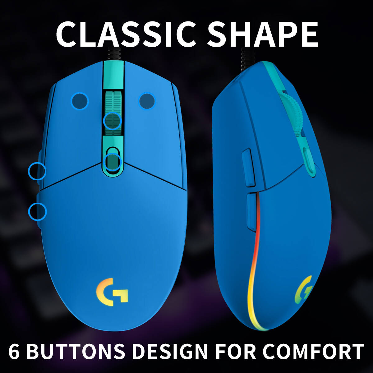 Logitech G203 Mouse Gaming Ber - Pc Gaming Optimization ulasan dan harga
