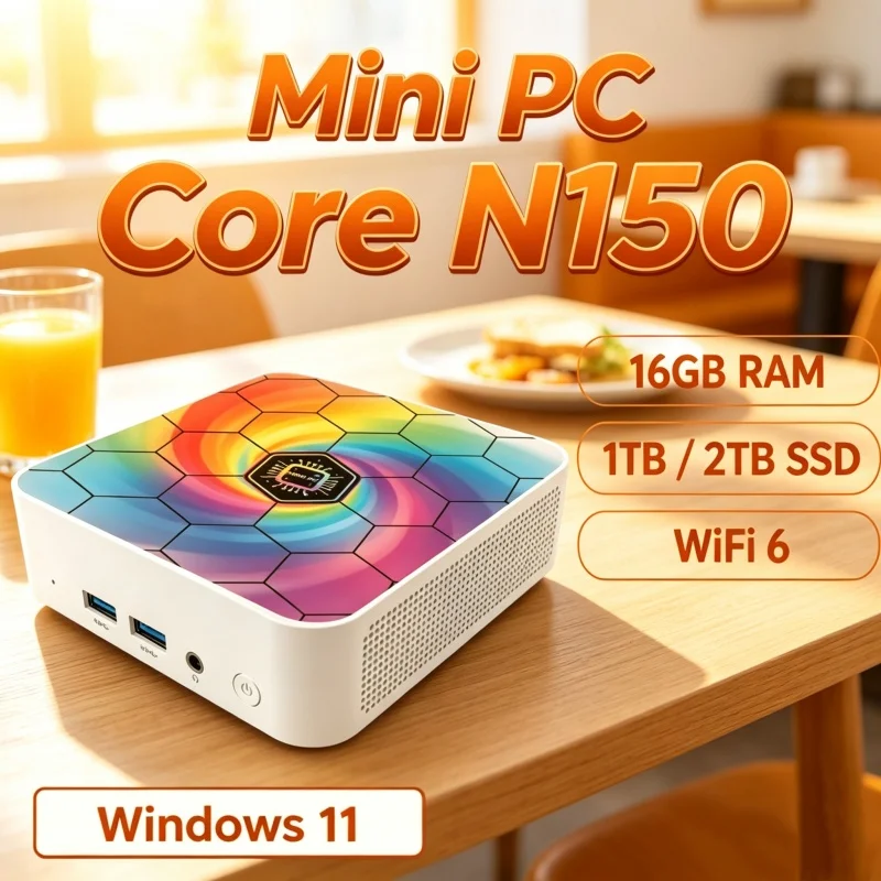 MINI PC Intel N150 Windows 11  - Pc Gaming Cafe ulasan dan harga