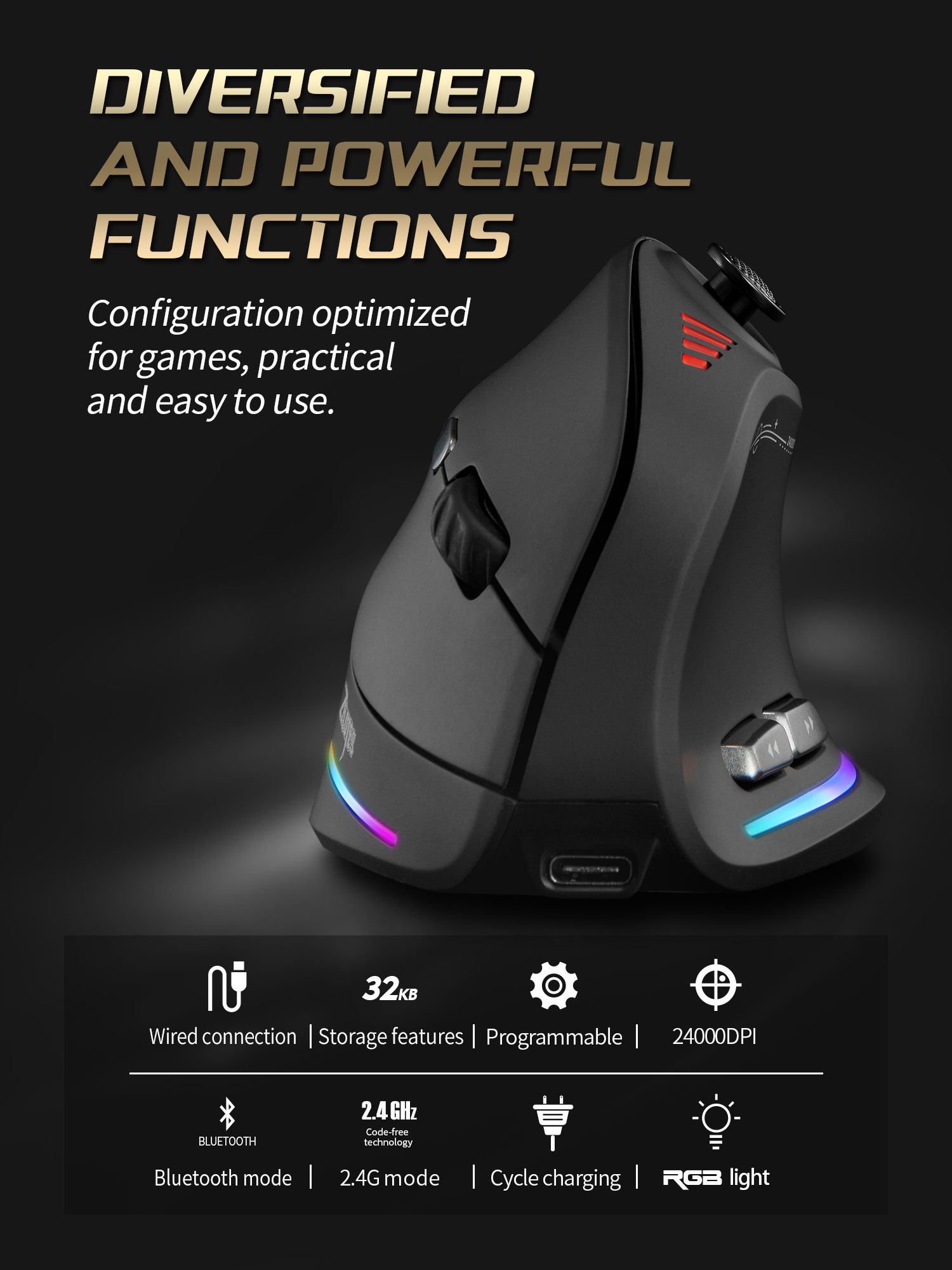 Jomaa RGB Backlit Kontrol Mous - Pc Gaming Essentials ulasan dan harga